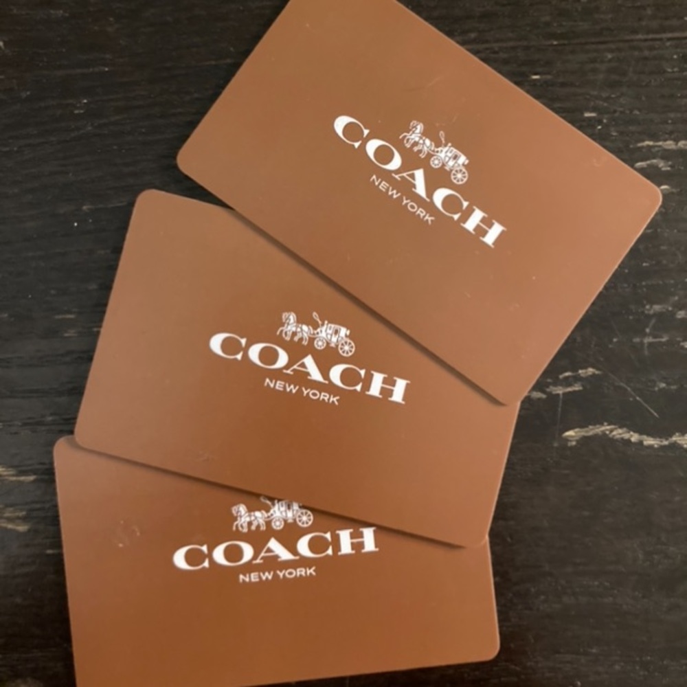 Coach gift cards amount to $200